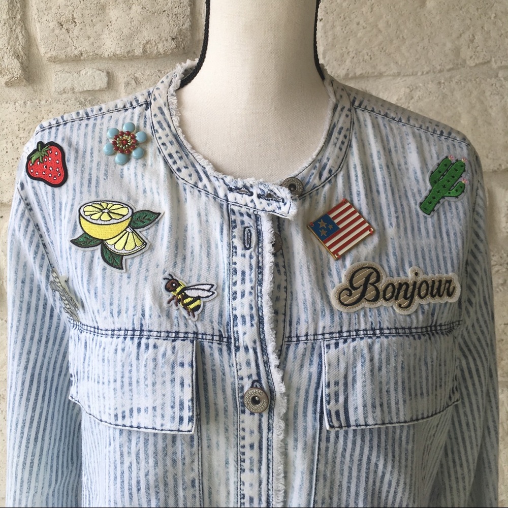 William Rast Patchwork Broach Button Down - image 2